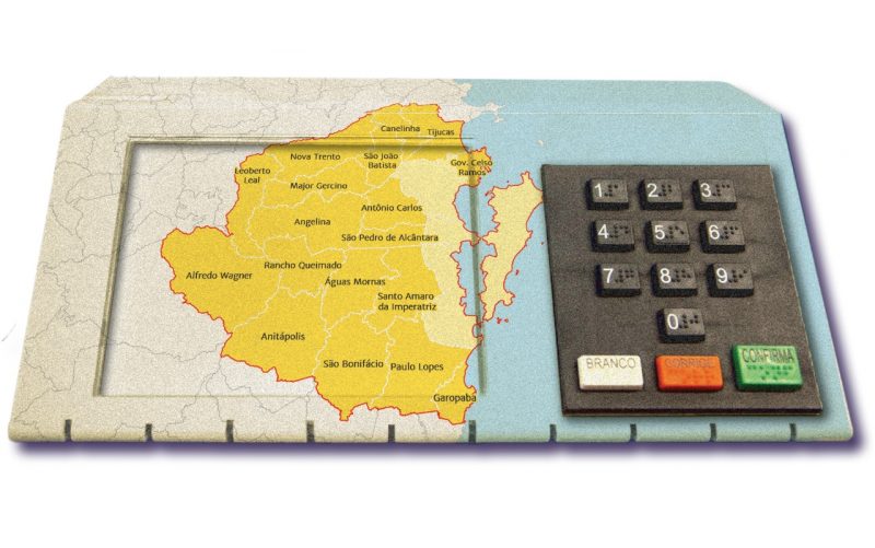 Mapa pol&iacute;tico da Grande Florian&oacute;polis ap&oacute;s as elei&ccedil;&otilde;es de 2020 – Foto: Arte: Rog&eacute;rio Moreira Jr/ND