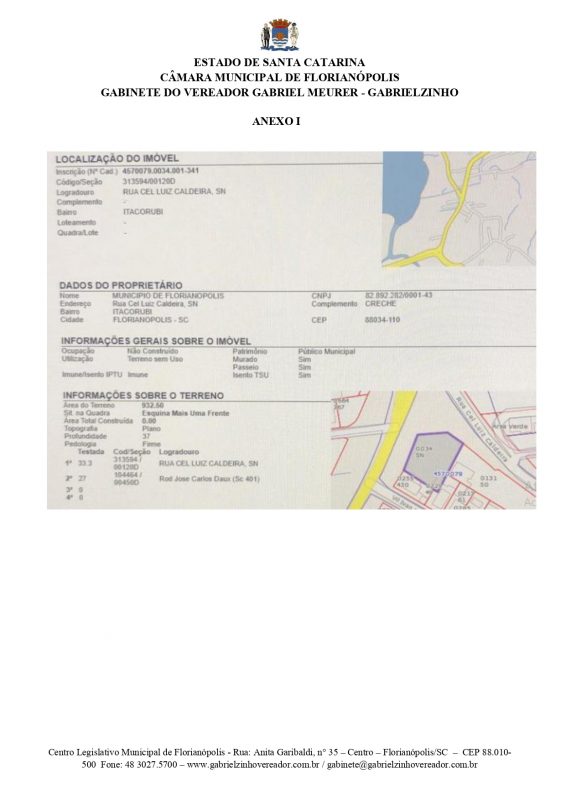 Documento confirma que terreno pertence a prefeitura – Foto: Reprodu&ccedil;&atilde;o