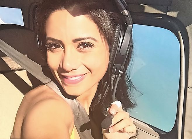 Sisy Arias: a boliviana tinha 29 anos e era copiloto no voo da LaMia. Filha de Jorge Arias, jornalista, apresentador e dono da emissora Gigavision, da Bolívia, abandonou sua carreira na televisão para se tornar piloto. – Foto: Arquivo Pessoal