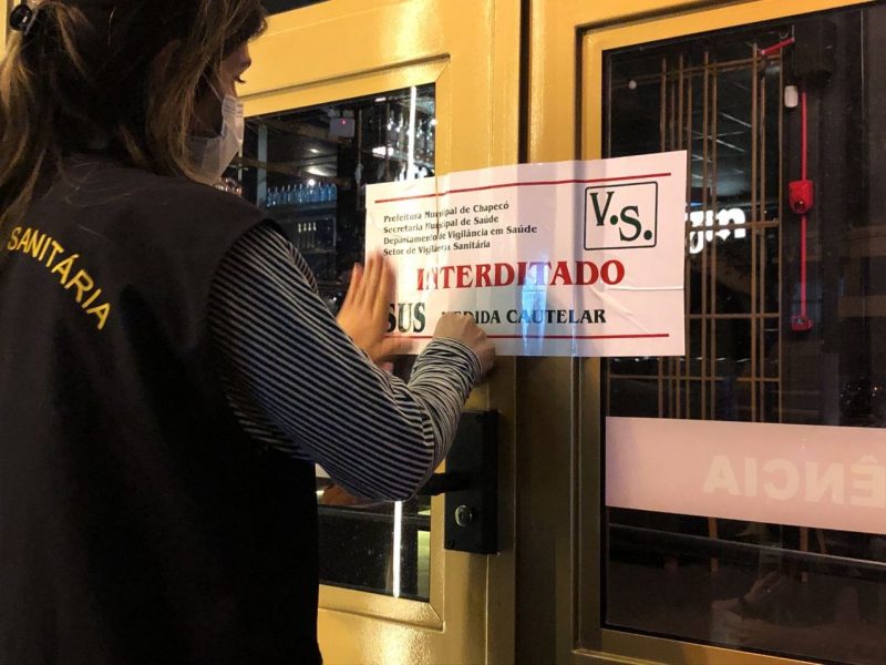 Local foi interditado pela Vigil&acirc;ncia Sanit&aacute;ria. – Foto: Pol&iacute;cia Militar/Divulga&ccedil;&atilde;o