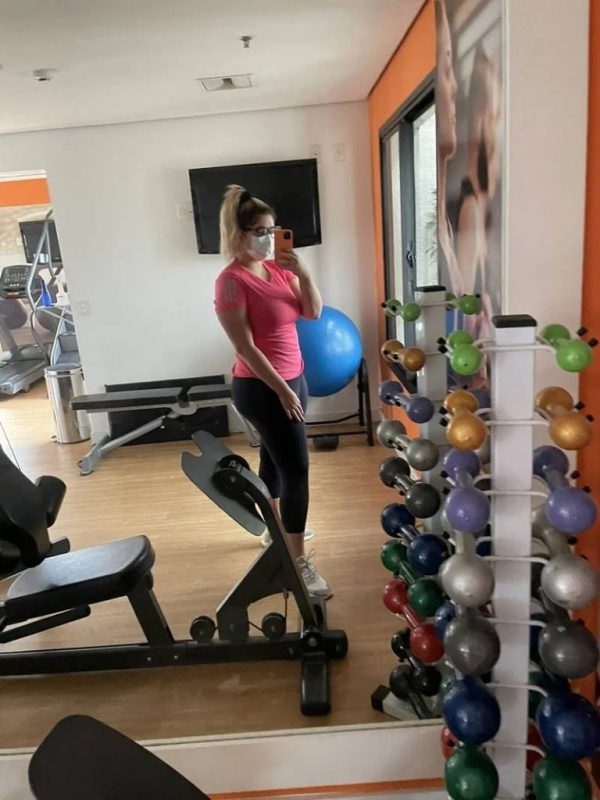 A cantora postou stories durante o treino – Foto: Instagram/Reprodu&ccedil;&atilde;o