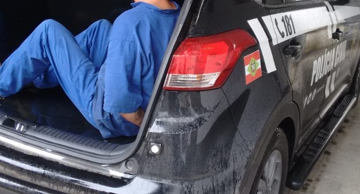 Homem de 51 anos foi preso nesta quarta-feira (11), na zona Sul de Joinville – Foto: Pol&iacute;cia Civil/Divulga&ccedil;&atilde;o