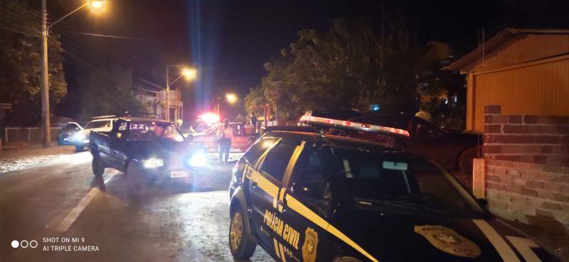 Reunião com cerca de 20 pessoas é flagrado pela polícia em Águas de Chapecó – Foto: PM