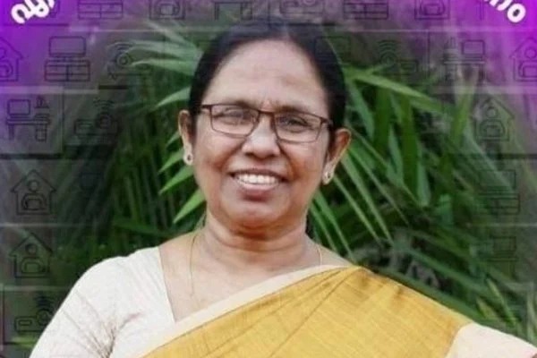 K.K Shailaja &eacute; respons&aacute;vel pela sa&uacute;de da regi&atilde;o – Foto: Facebook/Reprodu&ccedil;&atilde;o