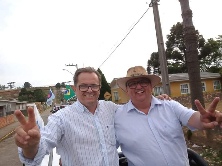 Ari Bag&uacute;io e Binho foram eleitos na cidade de Ponte Alta do Norte. – Foto: Facebook/Reprodu&ccedil;&atilde;o/ND