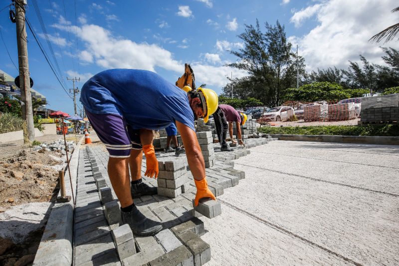 São dez trabalhadores que atuam no canteiro de obras diariamente das 6h às 17h – Foto: Anderson Coelho/ND