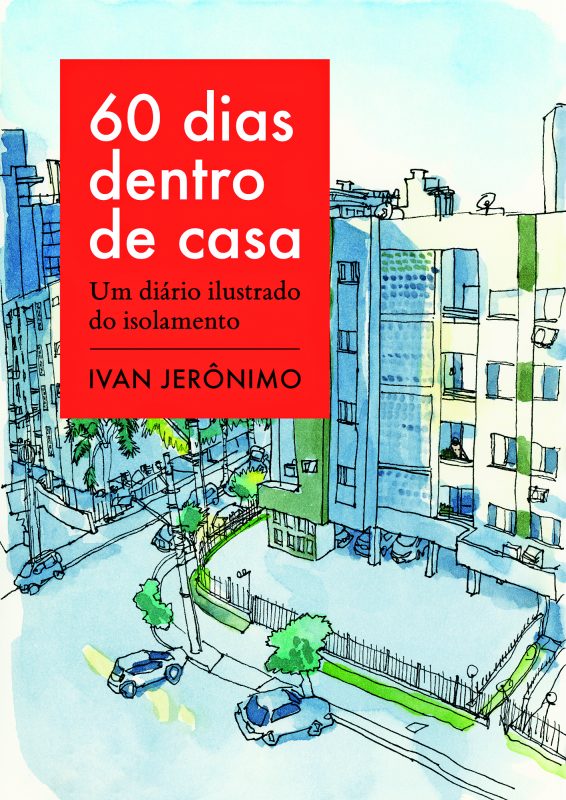 Na capa, desenho da vista da janela do apartamento, no bairro Córrego Grande