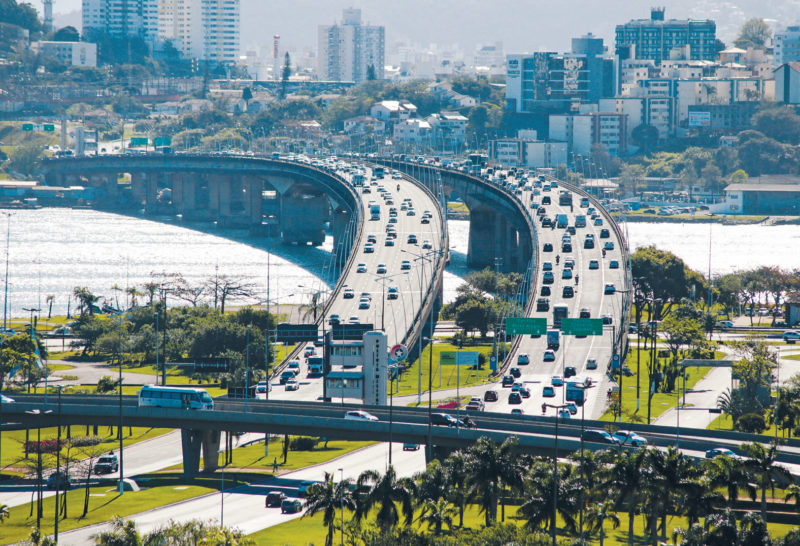 Trânsito em Florianópolis – Foto: Julio Cavalheiro/Divulgação/Secom/ND