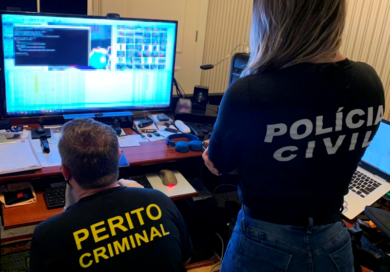 Oito pessoas são presas em flagrante por exploração sexual infantil em Santa Catarina. – Foto: Polícia Civil/ND