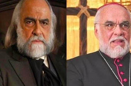 Montagem do ator Jonas Mello mostrando dois personagens