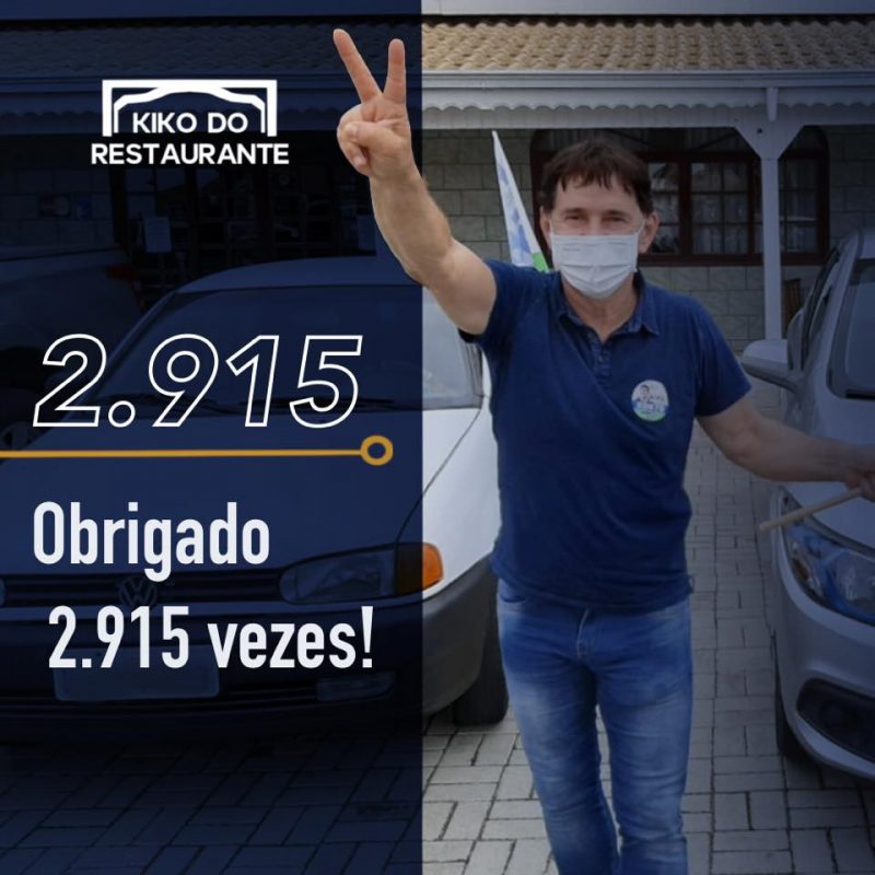 Kiko do Restaurante foi eleito com 2.915 votos – Foto: Redes sociais/Divulga&ccedil;&atilde;o/ND