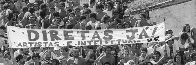 Bras&iacute;lia (DF), em 23/04/1984. Manifesta&ccedil;&atilde;o pedindo elei&ccedil;&otilde;es diretas (Diretas J&aacute;) – Foto: Ag&ecirc;ncia Brasil/Divulga&ccedil;&atilde;o/ND