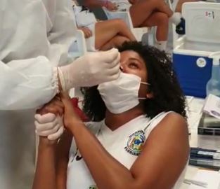 Atletas realizaram testes PCR antes do in&iacute;cio do Estadual 2020 – Foto: Reprodu&ccedil;&atilde;o/Basket S&atilde;o Jos&eacute;