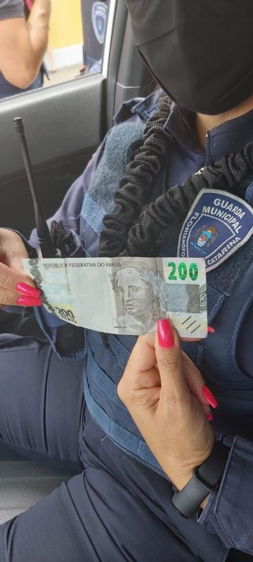 A nota foi pega em um comércio do Centro de Florianópolis – Foto: GMF/Reprodução