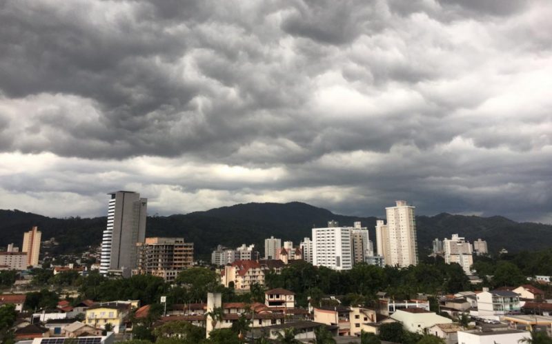 SC teve ter temporais neste feriadão – Foto: Divulgação/Prefeitura de Blumenau