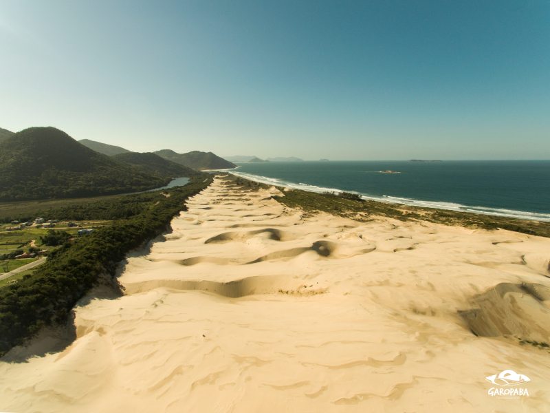 As dunas devido aos ventos est&atilde;o em constante mudan&ccedil;as – Foto: Prefeitura Municipal de Garopaba/Divulga&ccedil;&atilde;o