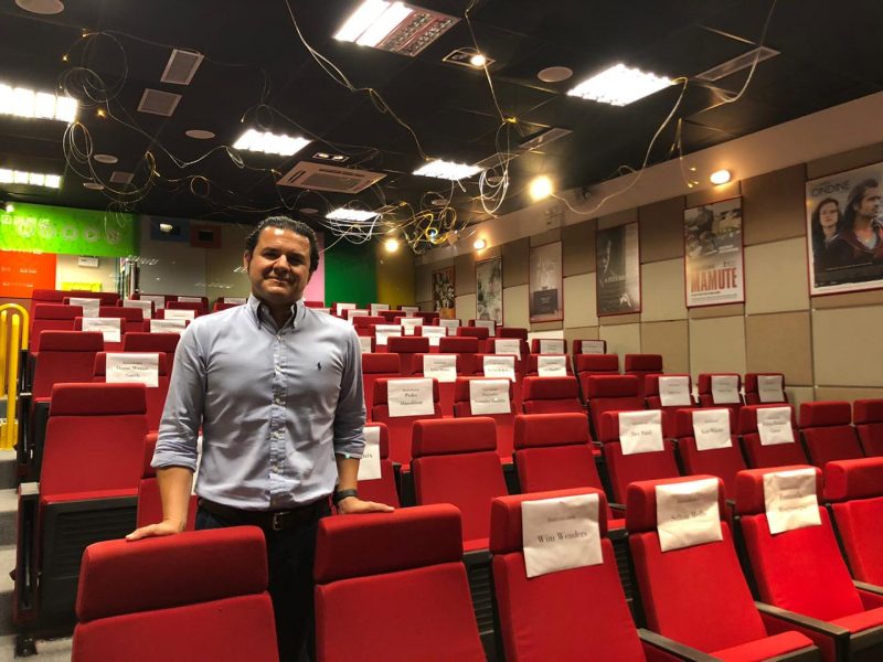 Felipe Didon&eacute;, do Paradigma Cine Arte, que reabriu nesta segunda-feira (28) – Foto: Divulga&ccedil;&atilde;o/ND