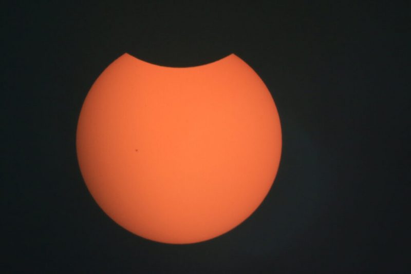 Eclipse Solar em 26 de fevereiro de 2017 visto de Chapecó – Foto: Diego Debastiani/ND