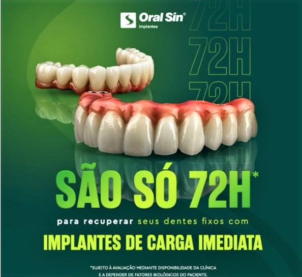 Dentes novos em 72 horas – Foto: Divulgação/ORAL SIN<em>.</em>