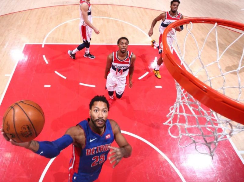 Detroit Pistons tem poucas expectativas na temporada e continua apostando em jovens para reconstruir a equipe.; poucos s&atilde;o os remanescentes da &uacute;ltima temporada – Foto: NBA/Divulga&ccedil;&atilde;o