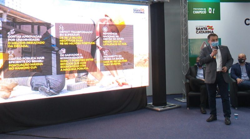Governador Carlos Moisés apresentou ações para minimizar os impactos da falta de chuva. – Foto: Reprodução NDTV