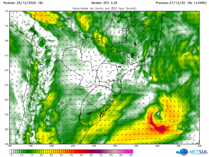 ciclone se formando n mapa
