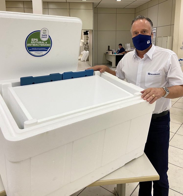 Termot&eacute;cnica desenvolveu solu&ccedil;&otilde;es de acondicionamento e transporte para as vacinas contra a Covid-19 – Foto: Divulga&ccedil;&atilde;o/ND
