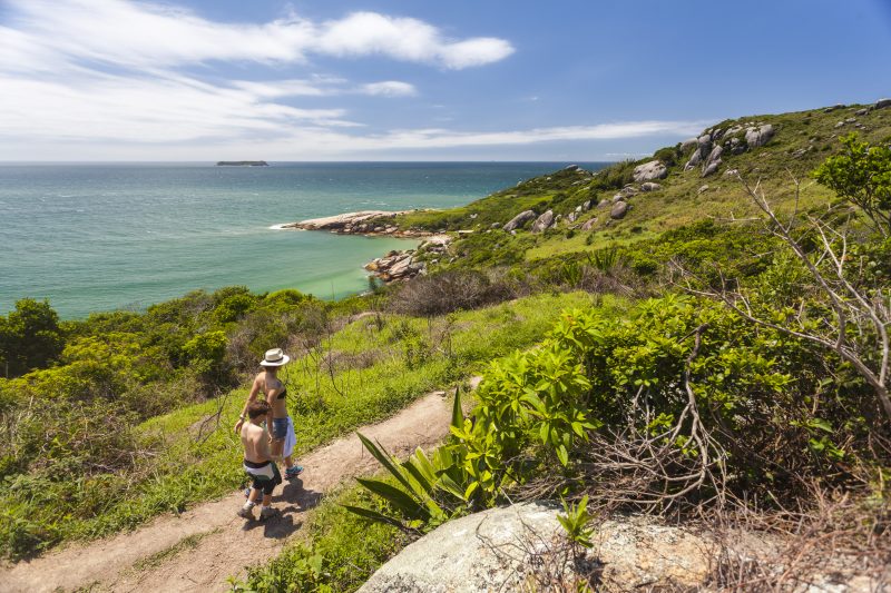 Trilha da Lagoinha do Leste, em Florian&oacute;polis – Foto: Arquivo/Marcos Campos/ND