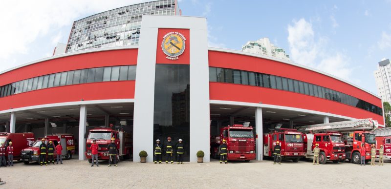 ocorrência que teve atuação dos bombeiros voluntários de joinville