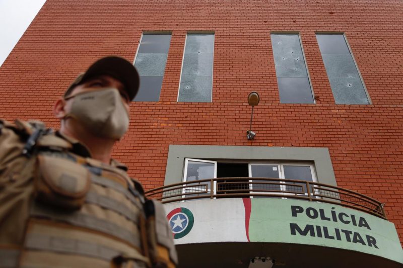O comandante do 9&ordm; batalh&atilde;o da PM de Crici&uacute;ma, alvejado na madrugada, enfatizou a a&ccedil;&atilde;o sem precedentes dos criminosos – Foto: Anderson Coelho/ND