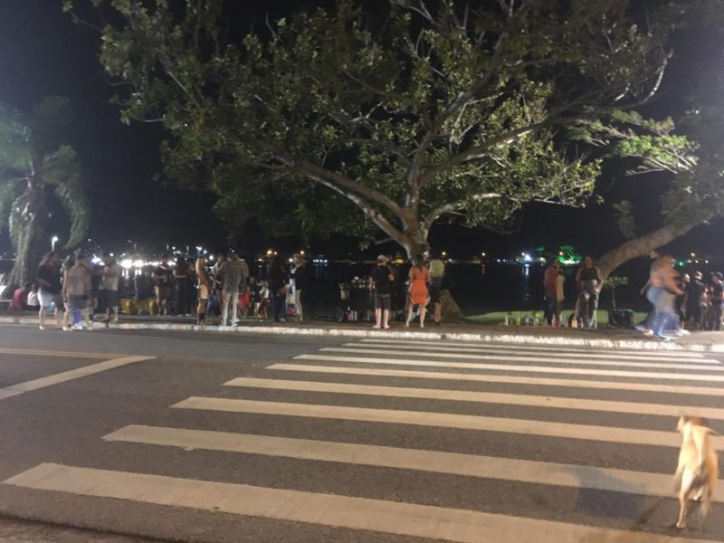 Movimento intenso na Lagoa da Concei&ccedil;&atilde;o na noite desta sexta-feira (4) – Foto: Vanessa da Rocha/ND