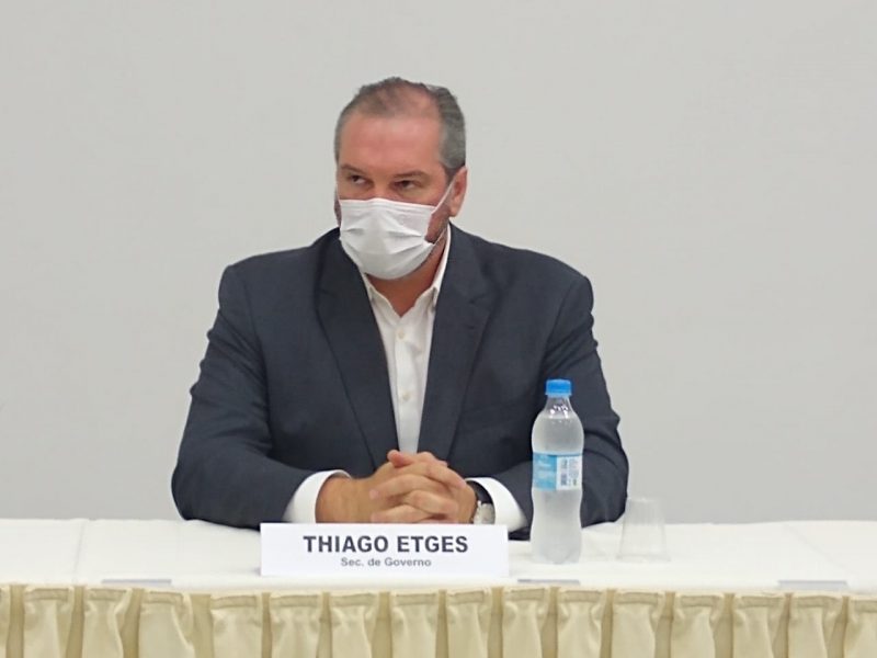 <strong>Thiago Felipe Etges, secretário do Governo:</strong> advogado, bacharel em Direito pela Universidade Federal do Paraná, especialista em Controladoria e Direito Tributário pela Unochapecó e Procurador-Geral do Município de Chapecó de 2006 a 2012. – Foto: Carol Debiasi/ND
