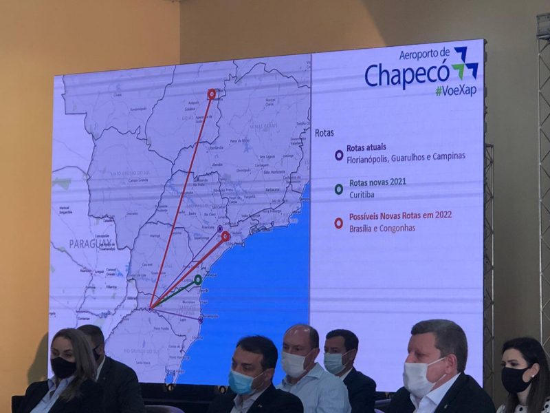 Socicam anuncia em Chapec&oacute; tr&ecirc;s novas rotas &aacute;reas – Foto: Willian Ricardo/ND