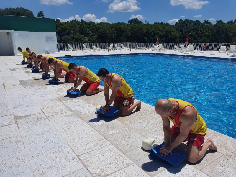 Bombeiros realizaram treinamento. – Foto: Corpo de Bombeiros/Divulga&ccedil;&atilde;o