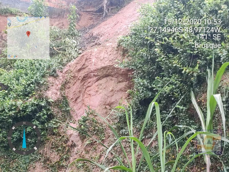 Brusque decretou estado de emergência nesta terça – Foto: Divulgação/Defesa Civil Brusque