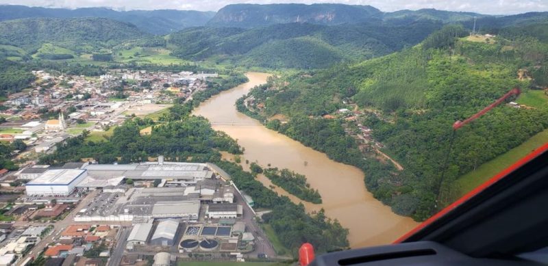 Presidente Get&uacute;lio na manh&atilde; desta quinta-feira (17) – Foto: Divulga&ccedil;&atilde;o/Corpo de Bombeiros de SC