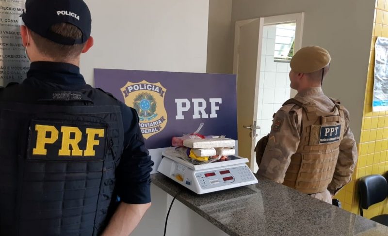 Maconha estava escondida no tanque de gasolina – Foto: PRF/Divulga&ccedil;&atilde;o/ND