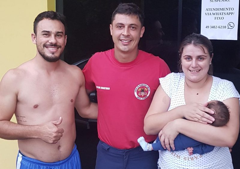 Bebê é salvo em resgate dramático em SC; assista ao vídeo – Foto: Reprodução/ND