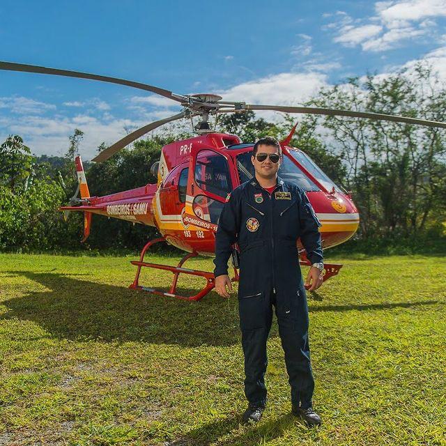 1&ordm; tenente do Corpo de Bombeiros Militar, Jefferson Luiz Machado – Foto: Arquivo pessoal/ND