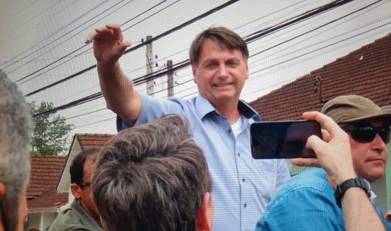 Bolsonaro foi ovacionado em passagem por Joinville no ano passado – Foto: Alphonsus Stofelli/NDTV