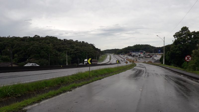 Trânsito será interrompido na BR-101, em Joinville, no domingo – Foto: Dani Lando/NDTV