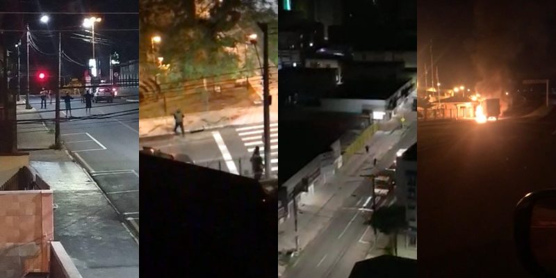 Tiros, desespero e fuga em noite de terror em Crici&uacute;ma – Foto: collaTiros&nbsp;