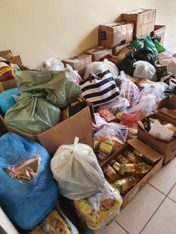 Itens ser&atilde;o doados para as fam&iacute;lias atingidas pela enxurrada em Presidente Get&uacute;lio – Foto: Divulga&ccedil;&atilde;o/ND