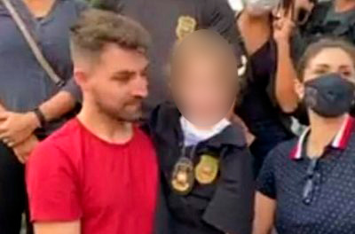 Menina foi resgatada por policiais no Norte da Ilha – Foto: PCSC/Divulga&ccedil;&atilde;o