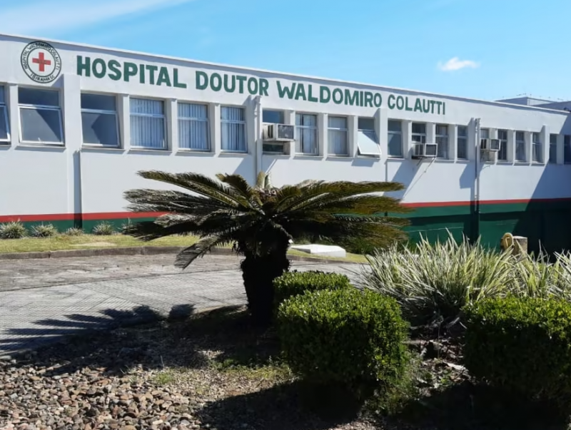 Hospital Doutor Waldomiro Colautti, em Ibirama; episódio repercutiu nacionalmente – Foto: Reprodução/Redes sociais