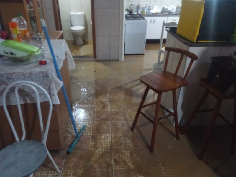 Residência alagada em Indaial, no Vale do Itajaí – Foto: Prefeitura de Indaial/Divulgação