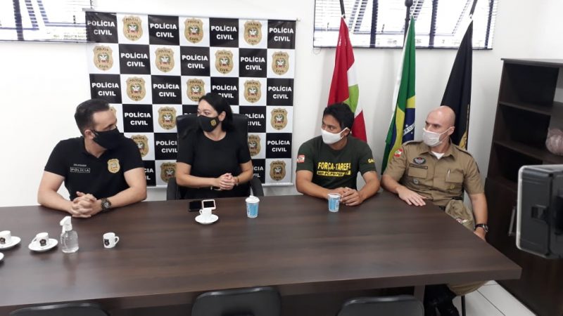 Investiga&ccedil;&atilde;o foi deflagrada pela Pol&iacute;cia Civil e o Grupo de Atua&ccedil;&atilde;o Especial de Combate ao Crime Organizado (GAECO) na manh&atilde; desta ter&ccedil;a-feira (15)&nbsp; – Foto: Pol&iacute;cia Civil/Divulga&ccedil;&atilde;o