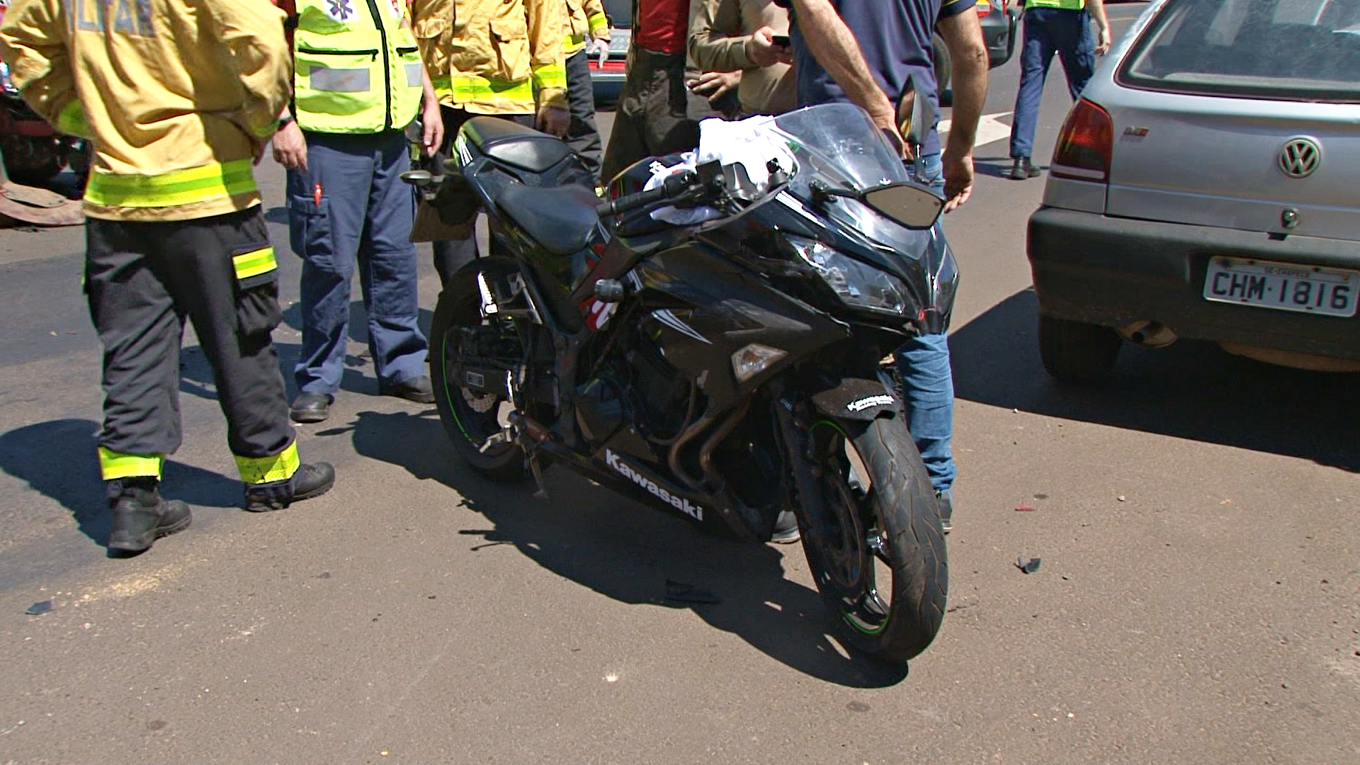 Acidente deixa motociclista com risco de amputação de perna em chapecó
