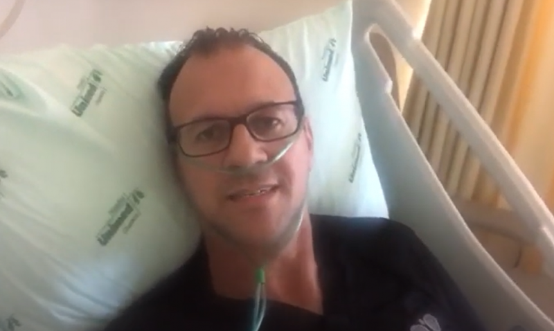 Agora estou vencendo, diz o apresentador ainda internado – Foto: Reprodu&ccedil;&atilde;o/ND