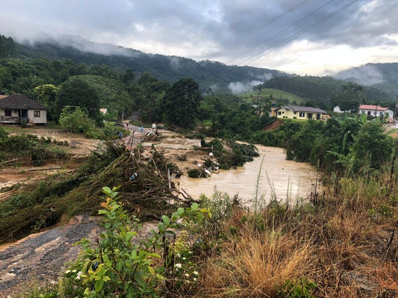 Cidadãos afetados pelas chuvas em Rio do Sul (foto) e Ibirama poderão sacar o FGTS – Foto: Reprodução/Redes sociais